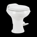 Dometic 300 Series Standard Height Heavy Duty Plastic RV Toilet, White - 302300071