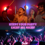Joyfy 100 Pcs Glow Sticks Bulk, 8" Glow in The Dark Neon Party Supplies, Glow Bracelets and Necklaces Party Pack