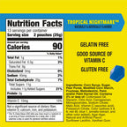 Gushers Tropical Nightmare Fruit Flavored Snacks Mini Pouches, Halloween Treats, 26 Count