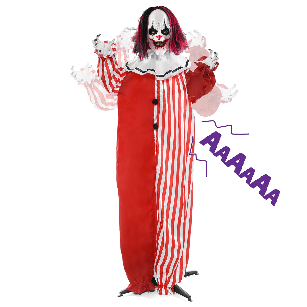 Joyfy Halloween Decorations Outdoor, Sound Activated with LED Eyes & Sound & Motion, Decor for Yard Farm Garden Indoor Haunted House