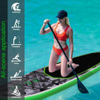 FunWater Inflatable Stand Up Paddle Board, 11 ft x 32 in x 6 in - SUP Paddle Accessories