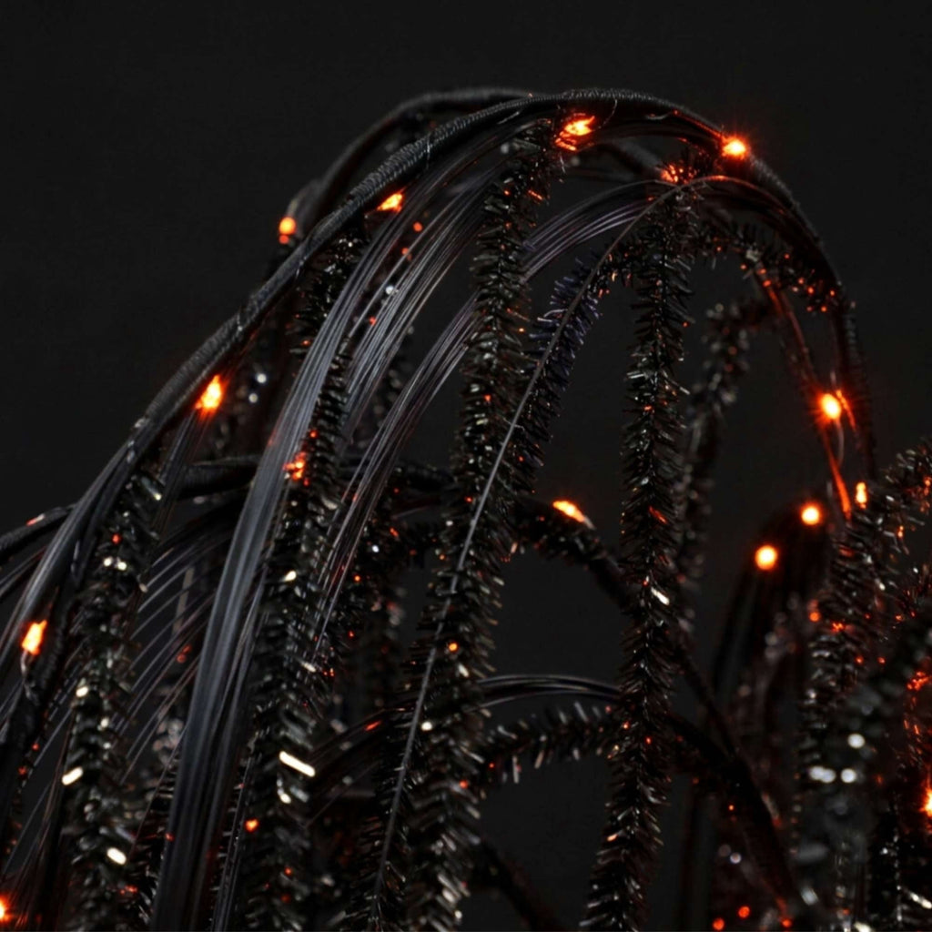 Outdoor LED 10-Function Willow Tree, Orange and Purple, 6', Halloween by Way To Celebrate