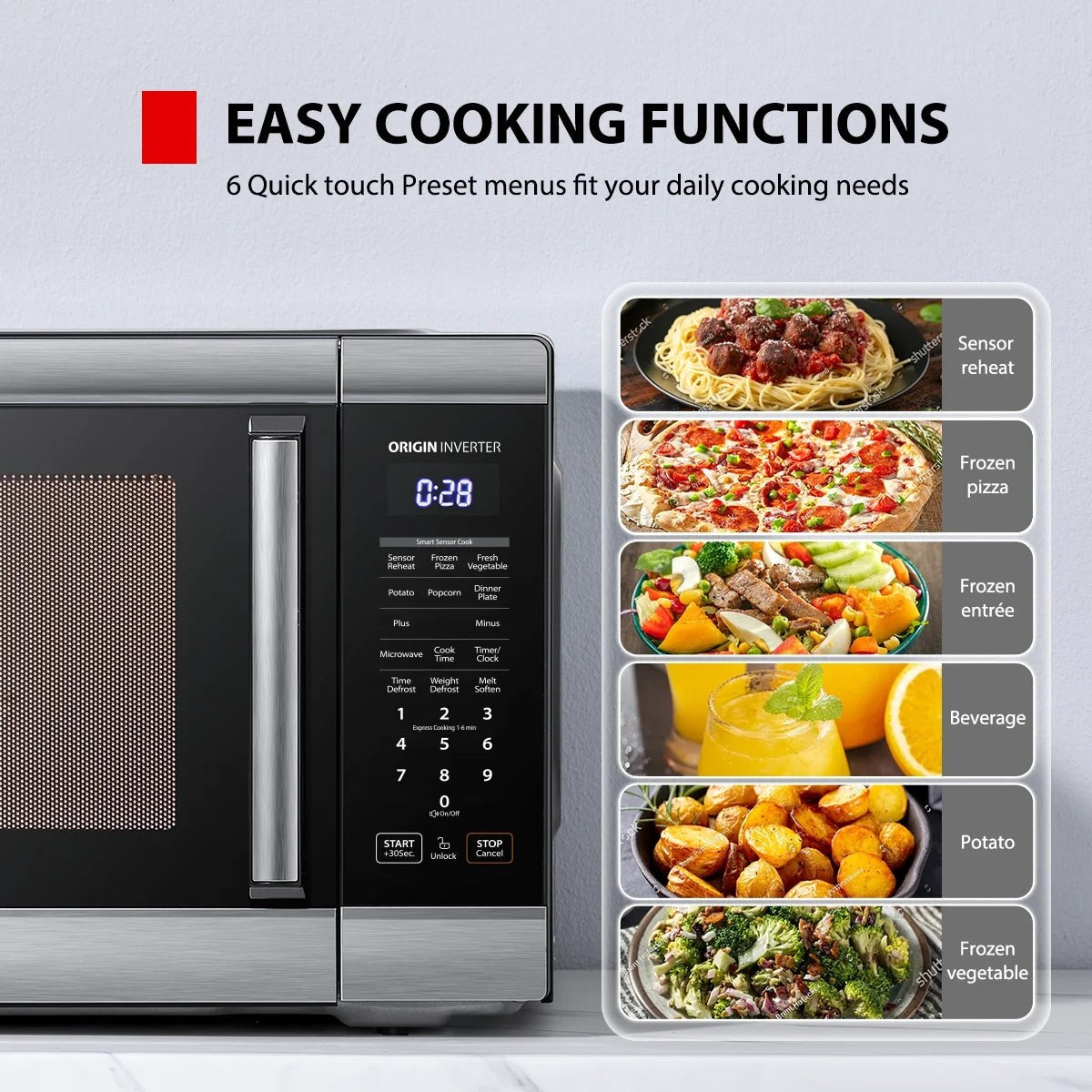 Toshiba Microwave Oven 2.2 Cu. Ft. 24.4 in Stainless Steel - WSI-EM22AST