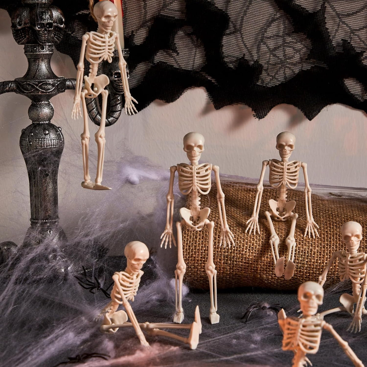 Joyfy 16" Glow in the Dark Skeleton, 5PCS Set