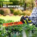 RYOBI 40V 24" Hedge Trimmer Kit - 40V 2Ah Lithium Battery