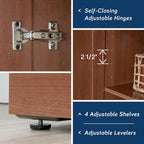Sauder HomePlus Storage Cabinet Pantry, Sienna Oak Finish