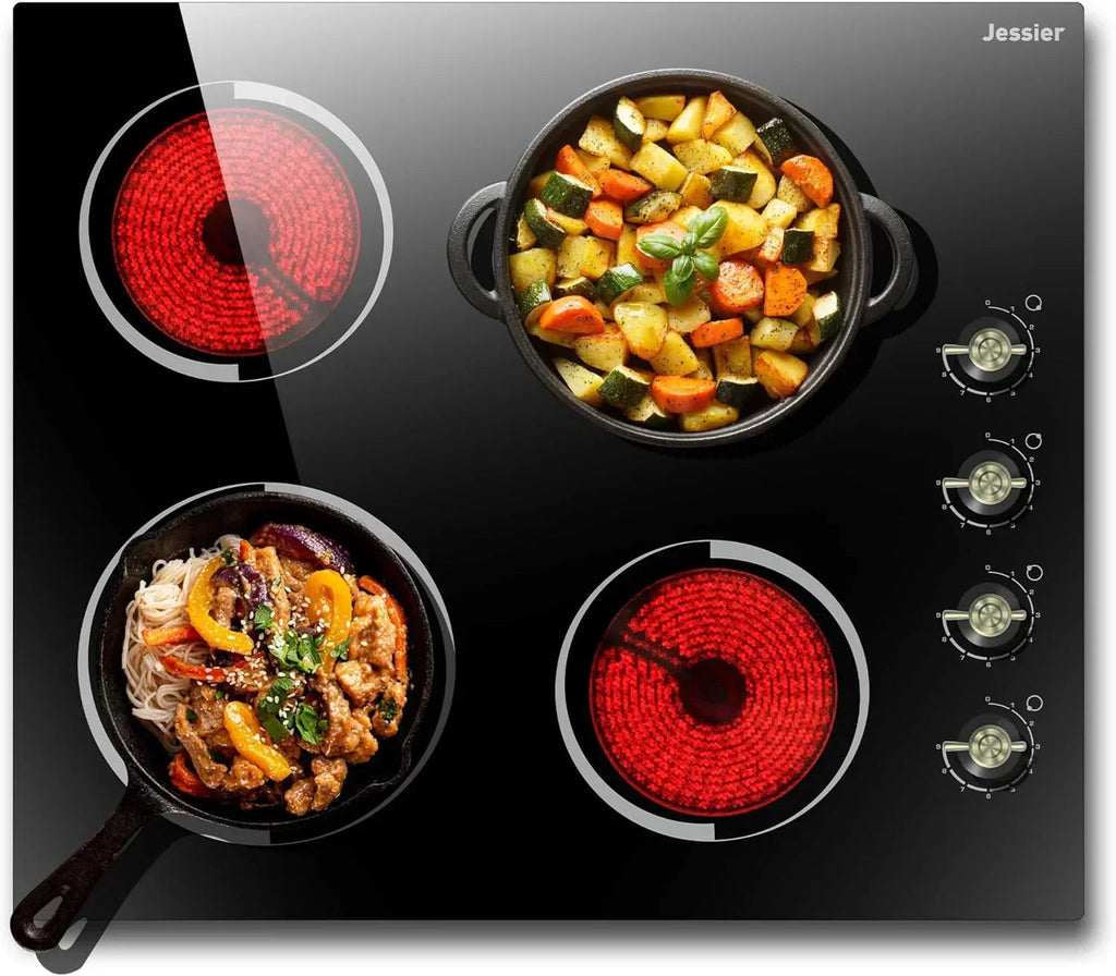 Jessier 30 Inch 5-Burner Built-In Ceramic Electric Cooktop