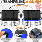 JUMPZYLLA 8FT Outdoor Trampoline With Enclosure for Kids - 14FT