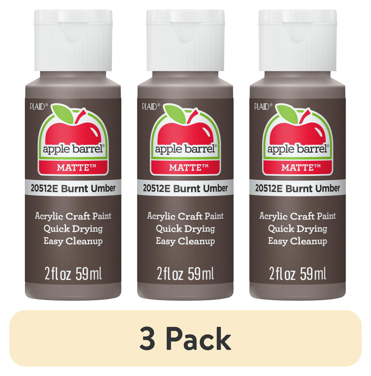 Apple Barrel Acrylic Craft Paint, Matte Finish, 2 fl oz