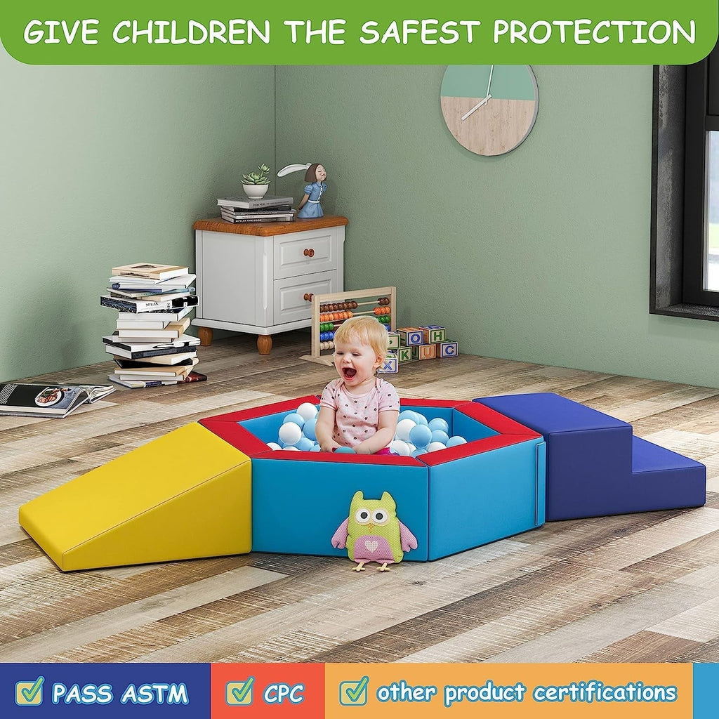Tolead Soft Foam Crawling And Sliding Block Ball Pit Climbing Toys For Toddlers