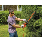 BLACK+DECKER 22 in 4.0 Amp Corded Dual-Action Electric Hedge Trimmer - BEHT350