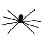 Furry Spider Decoration, Black, 50", Halloween by Way To Celebrate