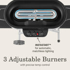 RoadTrip 285 Portable Stand-Up Propane Grill - 3 Adjustable Burners