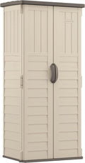 Suncast Vertical Outdoor Storage Shed - Vanilla