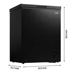 Arctic King Chest Freezer, 5 Cubic Feet, Black - ARC050S0ARBB WHS-185C1WSB