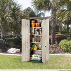 Rubbermaid Vertical Resin Weather Resistant Outdoor Storage Shed