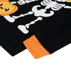 NIPAXO Family Matching Halloween Pajamas Set - Spooky Cute Skeleton & Pumpkin Graphic Long Sleeve Sleepwear for Adults, Kids & Toddlers