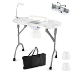 LDAILY Portable Nail Table With Electric Dust Collector