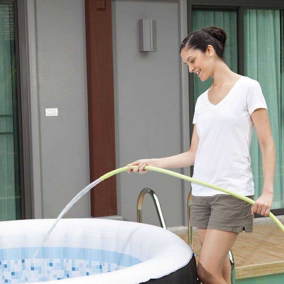 Coleman SaluSpa Miami 4 Person Inflatable Hot Tub Spa