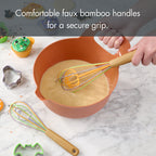 Way To Celebrate Whisk Set, 2-Piece, Silicone & Bamboo