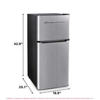 Frigidaire 4.5 Cu. Ft. 2-Door Compact Refrigerator With Chrome Trim - EFR451, Platinum