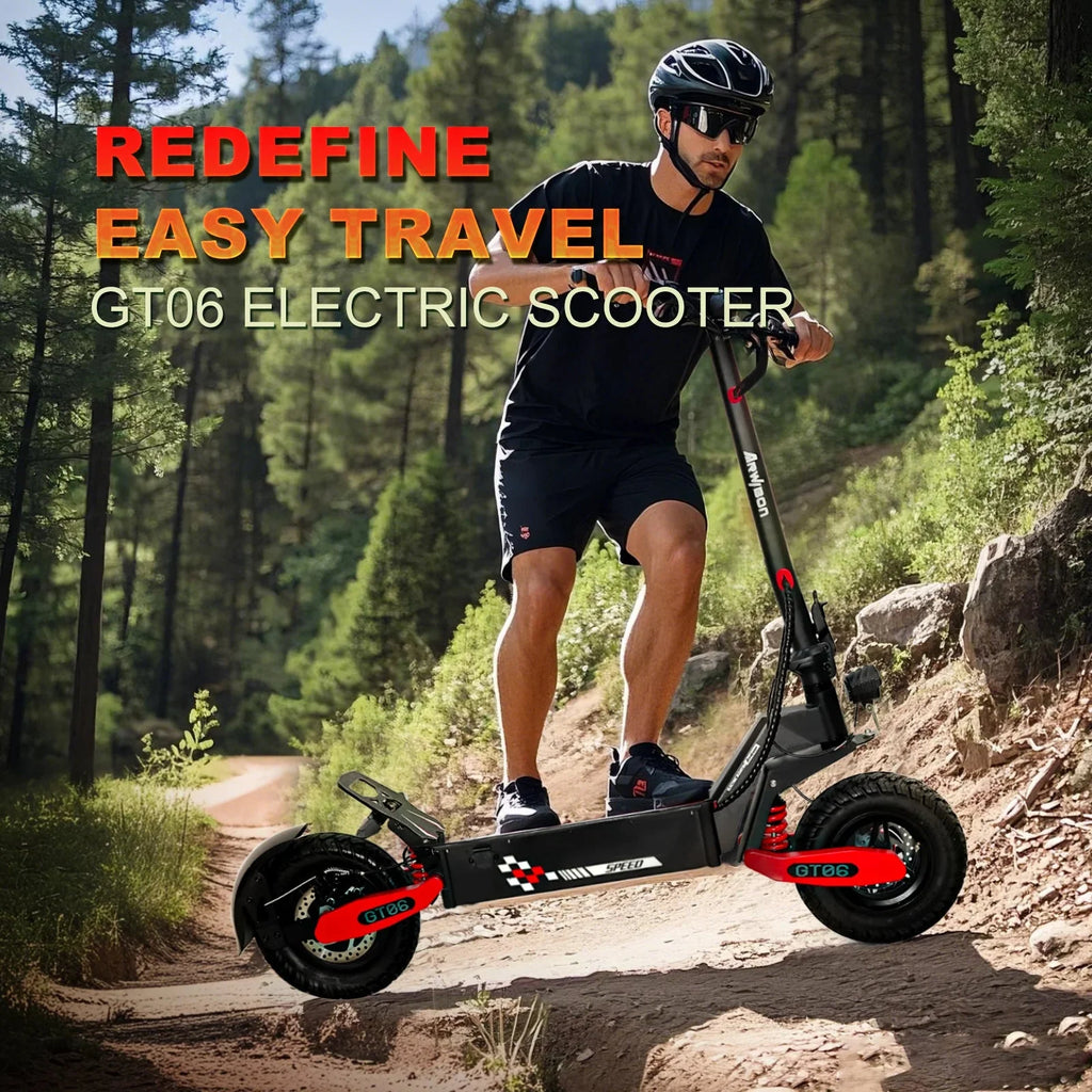 Off Road Electric Scooter For Adults, 1200W, 11 in Tires, 330 lb Load - GT06