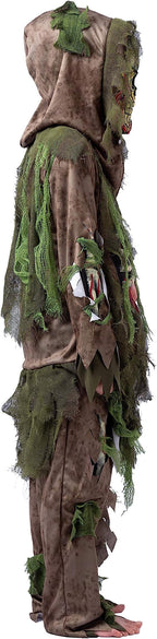Joyfy Halloween Swamp Skeleton Living Dead Zombie Costume for Boys, Scary Zombie Costume for Kids Halloween Monster Themed Party Dress Up