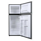 Galanz 4.6 Cu Ft Two Door Mini Refrigerator With Freezer, Stainless Steel - GL46TS5E