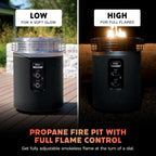 Ninja Fireside360 Outdoor Heater & Fire Pit, 3 Modes - OF101BK