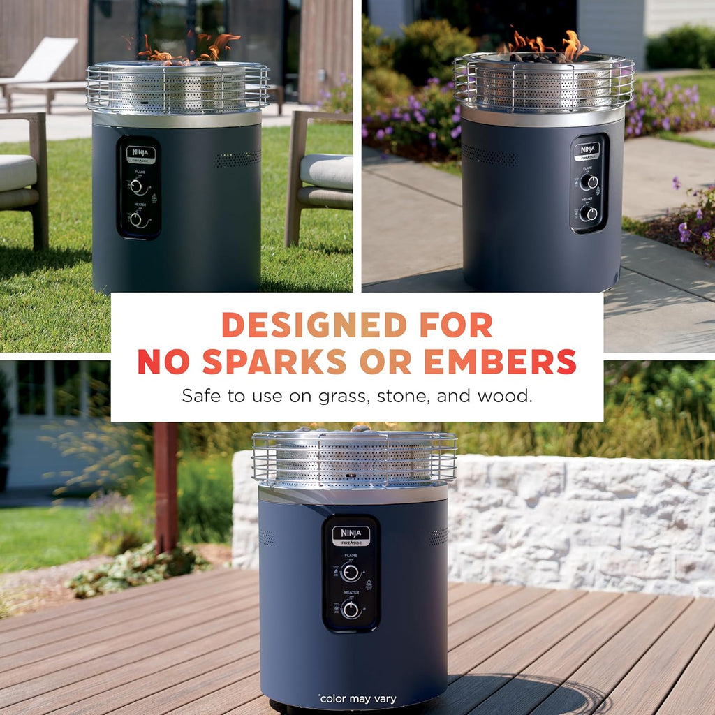 Ninja Fireside360 Outdoor Heater & Fire Pit, 3 Modes - OF101BK