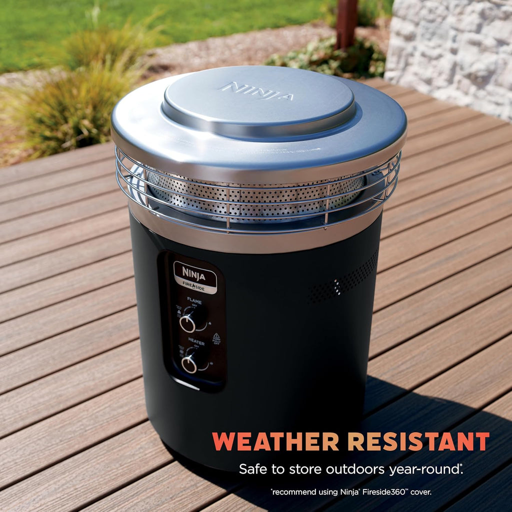 Ninja Fireside360 Outdoor Heater & Fire Pit, 3 Modes - OF101BK