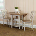 Liberty Furniture Al Fresco III 3-Piece Drop Leaf Dining Set, Rustic Driftwood Finish