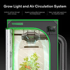 VIVOSUN Smart Grow Tent System Kit, 24x24x48 in, 100W LED, WiFi-Integrated - GIY GrowHub E42A