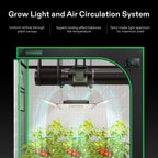 VIVOSUN Smart Grow Tent System Kit, 24x24x48 in, 100W LED, WiFi-Integrated - GIY GrowHub E42A