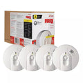 Hardwired Smoke Alarm With Ionization Sensor, 4-Pack, 120V AC, 9V Battery Backup - i4618