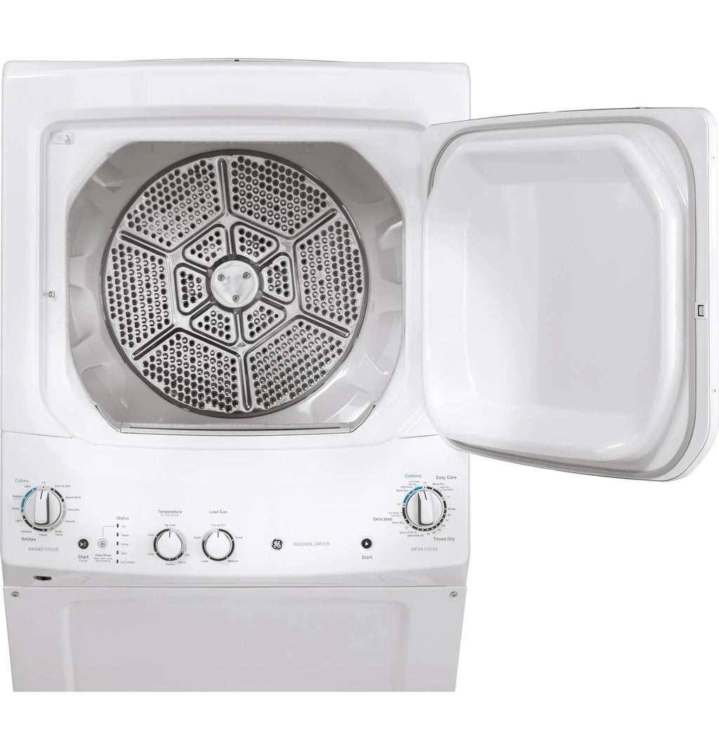 GE Unitized Spacemaker Washer 3.8 DOE cu. ft. With 5.9 cu. ft. Gas Dryer