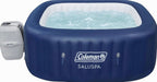 Coleman 4 To 6 Person Square Inflatable Hot Tub With 114 AirJets, Gray - 15442