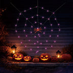 Indoor/Outdoor 50-Count LED Spider Web Lights, 5', Halloween by Way To Celebrate
