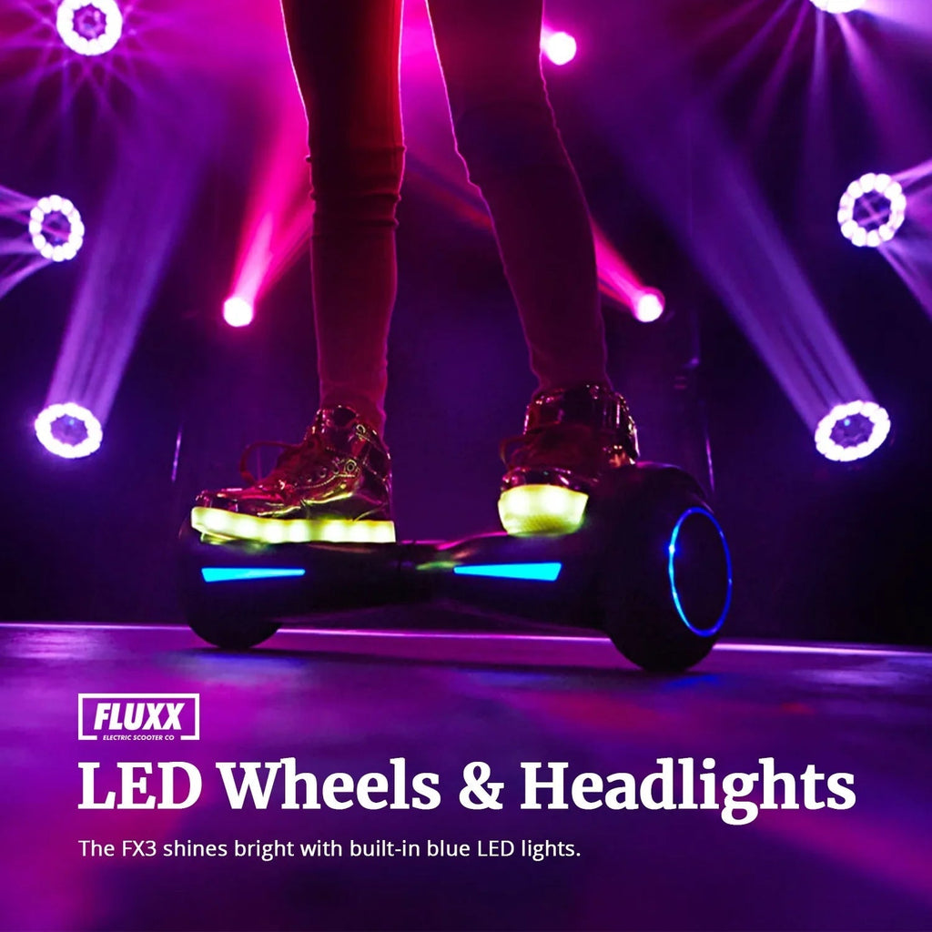 GOTRAX Hoverboard, 200W Motor, 6.5 inch LED Wheels, Blue - FX3