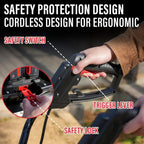 MZK 40V 12-Inch Cordless Garden Tiller Cultivator With 2 x 4.0Ah Batteries And Fast Charger