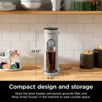 Ninja Pods & Grounds Single-Serve Coffee Maker, 56-oz. Reservoir, Stone - PB041ST