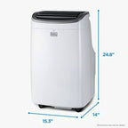 BLACK+DECKER Portable Air Conditioner 8,000 BTU, Up To 350 Sq. Ft. With Remote Control