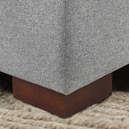 Thomasville Fabric Sectional With Storage Ottoman, 4-Piece, Gray - Langdon