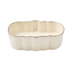 Better Homes & Gardens 10 in x 13 in Cream Figural Pumpkin Stoneware Baking Dish