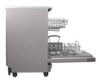 SPT Portable Dishwasher, 18 inch, Stainless Steel, 8 Place Settings, 52 dB