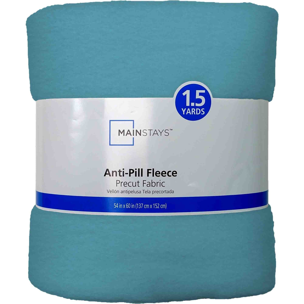 Mainstays 1.5 Yards 100% Polyester Lux Anti-pill Fleece Solids, 60" Wide for Crafts