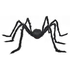 Furry Spider Decoration, Black, 50", Halloween by Way To Celebrate