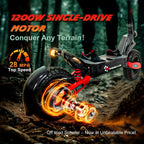 Off Road Electric Scooter For Adults, 1200W, 11 in Tires, 330 lb Load - GT06