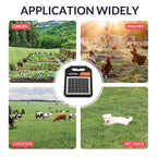 ANDMON Solar Electric Fence Charger, 10 Miles, 0.16J, Day/Night Mode - MINI160