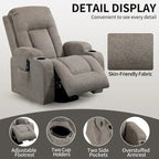 Lazy Boy Power Lift Recliner Chair With Massage, Lumbar Heating, USB Port And Cup Holders - Single Motor